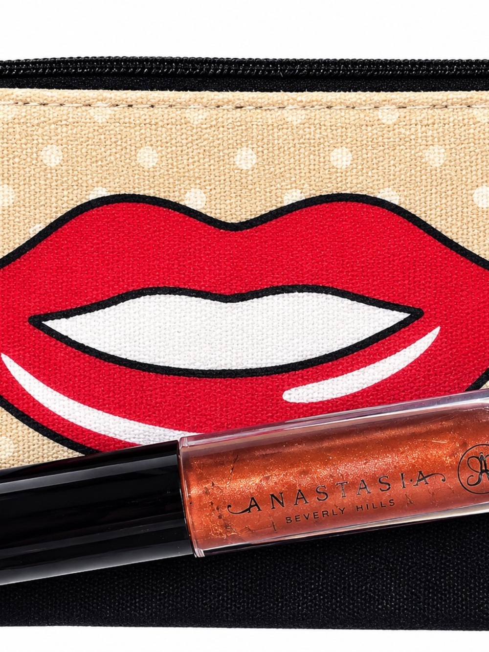 Makeup Pouch with Lip Bundle (Dior and Anastasia Lip Gloss - Picture 3 of 3